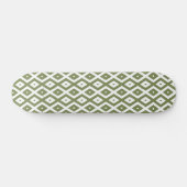 Olive-Green-White-Diamant Skateboard (Horizontal)