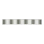Olive Green White Stripes Christmas Ripsband (Vorderseite)