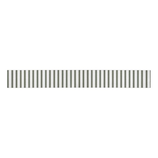 Olive Green White Stripes Christmas Ripsband (Vorderseite)