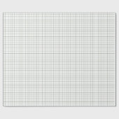 Olive Green Windows Karo Geschenkpapier (Flach)