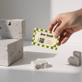 Olive Groovy Editable Business Card für Studio Visitenkarte