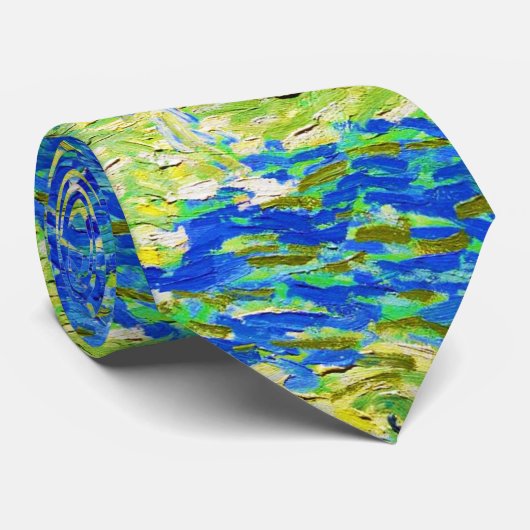 Olive Grove by Vincent Van Gogh Krawatte (Gerollt)