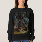 Olive Grove Elegante: Zeitloses Art Sweatshirt (Vorderseite)