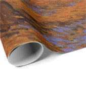 Olive Grove, Orange Sky von Vincent van Gogh Geschenkpapier (Rolleneckpunkt)