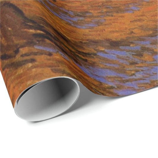 Olive Grove, Orange Sky von Vincent van Gogh Geschenkpapier (Rolleneckpunkt)