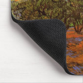 Olive Grove, Orange Sky von Vincent van Gogh Mousepad (Ecke)