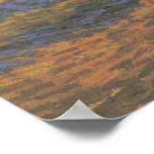 Olive Grove, Orange Sky von Vincent van Gogh Poster (Ecke)