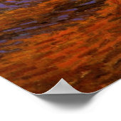 Olive Grove, Orange Sky von Vincent van Gogh Poster (Ecke)