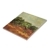 Olive Grove, Pale Blue Sky von Vincent van Gogh Fliese (Seite)