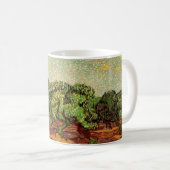 Olive Grove, Pale Blue Sky von Vincent van Gogh Kaffeetasse (VorderseiteRechts)
