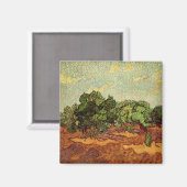 Olive Grove, Pale Blue Sky von Vincent van Gogh Magnet (Vorderseite/Rückseite)