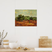 Olive Grove, Pale Blue Sky von Vincent van Gogh Poster (Küche)