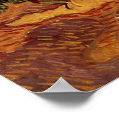 Olive Grove, Pale Blue Sky von Vincent van Gogh Poster (Ecke)