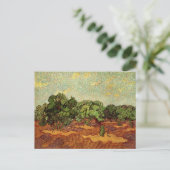 Olive Grove, Pale Blue Sky von Vincent van Gogh Postkarte (Stehend Vorderseite)