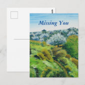 Olive Grove Postkarte (Vorne/Hinten)