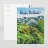 Olive Grove Postkarte (Vorne/Hinten)