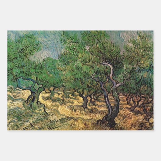 Olive Grove von Vincent van Gogh Geschenkpapier Set (Vorderseite)