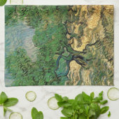 Olive Grove von Vincent van Gogh Geschirrtuch (Gefaltet)