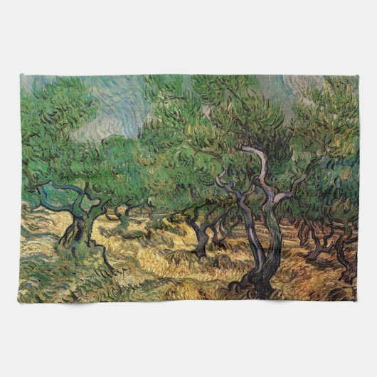 Olive Grove von Vincent van Gogh Geschirrtuch (Horizontal)