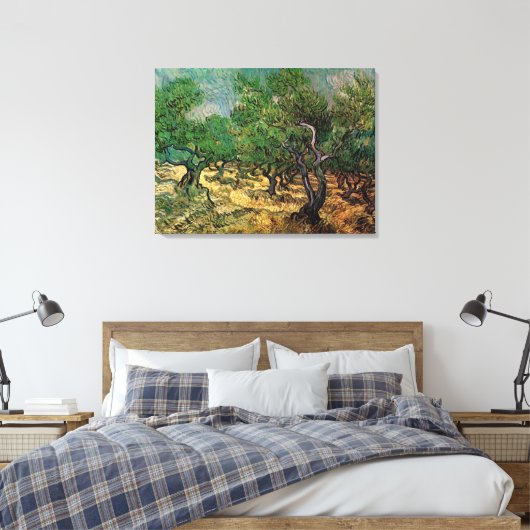 Olive Grove von Vincent van Gogh Leinwanddruck (Insitu (Schlafzimmer))
