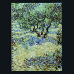 Olive Grove von Vincent van Gogh Notizblock<br><div class="desc">Olive Grove von Vincent van Gogh ist ein Vintages Kunstmaler, der Post-Impressionismus in der Natur darstellt. Van Gogh malte über ein Dutzend Olivenbäume, während er im Süden Frankreichs lebte. Ein Obstgarten mit Obstbäumen auf einem Bauernhof in der Sommersaison. Über den Künstler: Vincent Willem van Gogh (1853-1890) war einer der berühmtesten...</div>