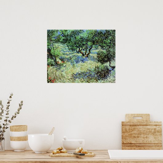 Olive Grove von Vincent van Gogh Poster (Küche)