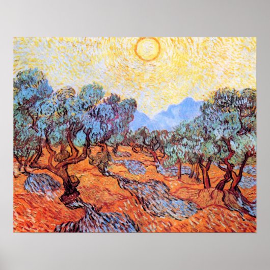 Olive Grove von Vincent van Gogh Poster (Vorne)