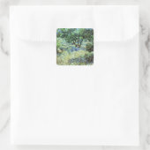 Olive Grove von Vincent van Gogh Quadratischer Aufkleber (Tasche)