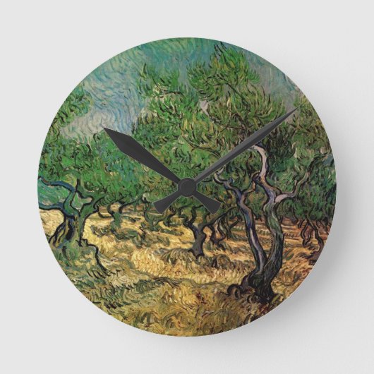 Olive Grove von Vincent van Gogh Runde Wanduhr (Vorderseite)