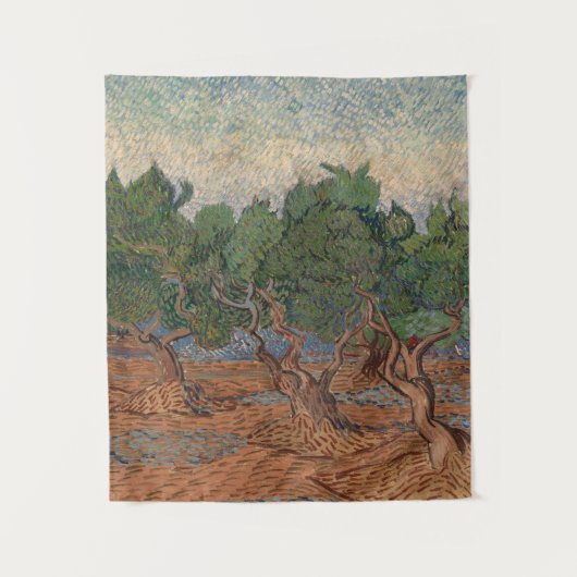 Olive Grove von Vincent van Gogh Wandteppich (Vorderseite)