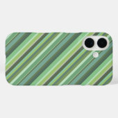 Olive-grüne Diagonalstreifen Case-Mate iPhone Hülle (Rückseite (Horizontal))