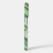 Olive-grüne Diagonalstreifen Case-Mate iPhone Hülle (Rückseite / Rechts)