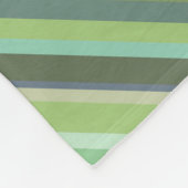 Olive-grüne Diagonalstreifen Fleecedecke (Ecke)