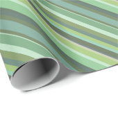 Olive-grüne Diagonalstreifen Geschenkpapier (Rolleneckpunkt)