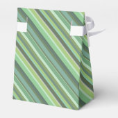 Olive-grüne Diagonalstreifen Geschenkschachtel (Rückseite)