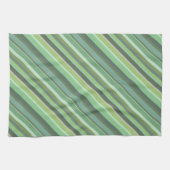 Olive-grüne Diagonalstreifen Handtuch (Horizontal)