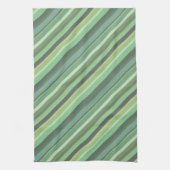 Olive-grüne Diagonalstreifen Handtuch (Vertikal)