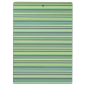 Olive-grüne Diagonalstreifen Klemmbrett (Rückseite)