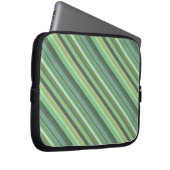 Olive-grüne Diagonalstreifen Laptopschutzhülle (Vorne Rechts)