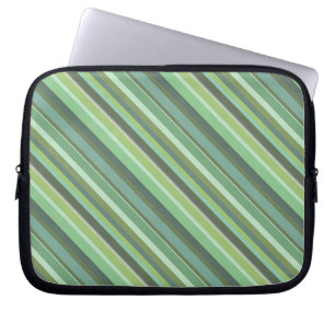 Olive-grüne Diagonalstreifen Laptopschutzhülle