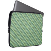 Olive-grüne Diagonalstreifen Laptopschutzhülle (Vorne Rechts)