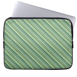 Olive-grüne Diagonalstreifen Laptopschutzhülle