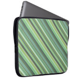 Olive-grüne Diagonalstreifen Laptopschutzhülle (Vorne Rechts)
