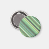 Olive-grüne Diagonalstreifen Magnet (Vorderseite/Rückseite)