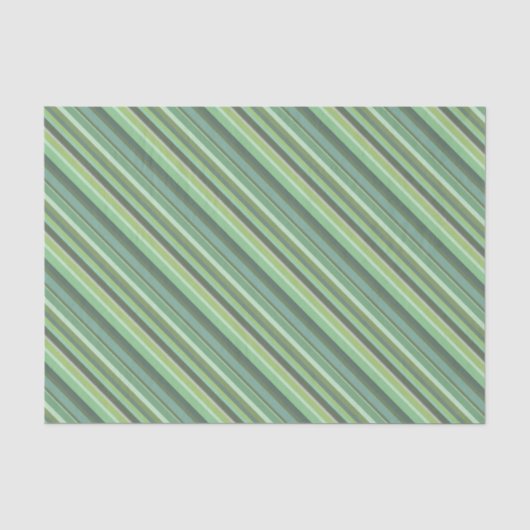 Olive-grüne Diagonalstreifen Seidenpapier (Vorderseite)