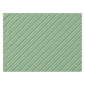 Olive-grüne Diagonalstreifen Tischdecke (Vorderseite (Horizontal))
