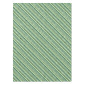 Olive-grüne Diagonalstreifen Tischdecke (Vorderseite)