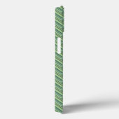 Olive-grüne Streifen Doppelgewebe Case-Mate iPhone Hülle (Rückseite / Rechts)