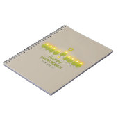 Olive Hanukkah Menorah Notizblock (Linke Seite)