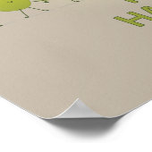 Olive Hanukkah Menorah Poster (Ecke)